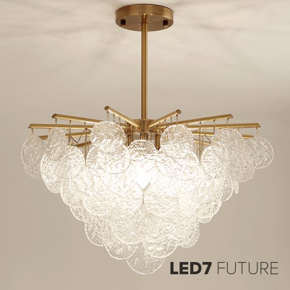 Loft Industry Modern - Shine Small Discs Chandelier